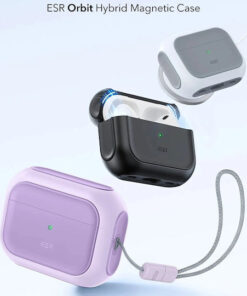 Alternative view of ESR Orbit Hybrid Halolock Θήκη Πλαστική / Σιλικόνης Lavender για Apple AirPods Pro 3