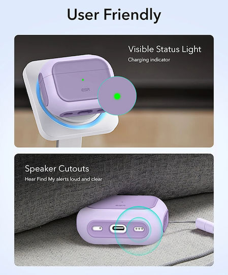 ESR Orbit Hybrid Halolock Θήκη Πλαστική / Σιλικόνης Lavender για Apple AirPods Pro 3 - Image 6