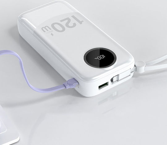 Dudao K13PRo Power Bank 20000mAh 22.5W με Θύρα USB-A Power Delivery Λευκό - Image 3