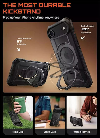 Supcase Ub Grip Mag Back Cover Σιλικόνης Μαύρο (iPhone Air) - Image 5
