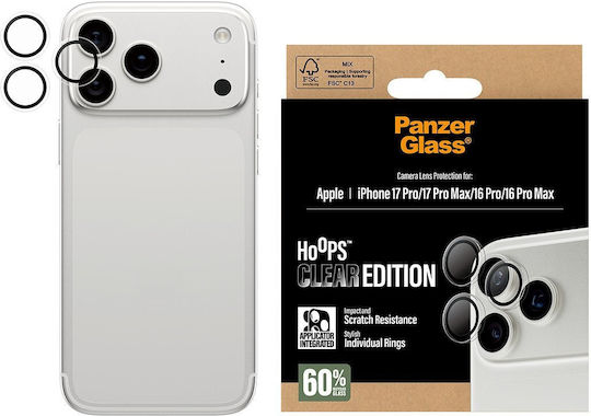 PanzerGlass Hoops Προστασία Κάμερας Μεμβράνη Διάφανο για το iPhone 16 Pro, iPhone 16 Pro Max PG38406 - Image 2