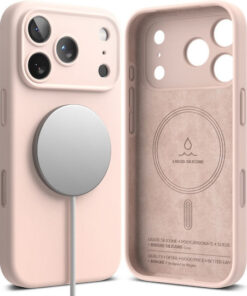 Alternative view of Ringke Silicone Magnetic Back Cover Σιλικόνης Ροζ (iPhone 17 Pro Max)