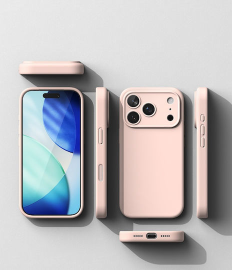 Ringke Silicone Magnetic Back Cover Σιλικόνης Ροζ (iPhone 17 Pro Max) - Image 10