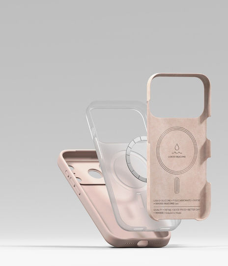 Ringke Silicone Magnetic Back Cover Σιλικόνης Ροζ (iPhone 17 Pro Max) - Image 11