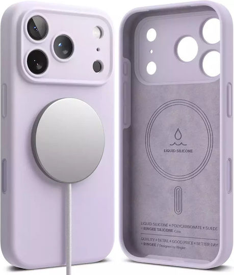 Ringke Silicone Magnetic Back Cover Σιλικόνης Μωβ (iPhone 17 Pro Max) - Image 4