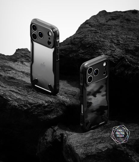 Ringke Fusion X Back Cover Σιλικόνης / Πλαστικό με Λουράκι Μαύρο (iPhone X / Xs) - Image 5