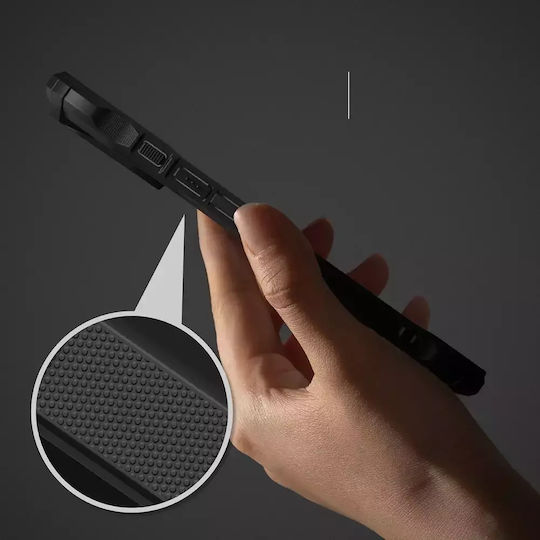 Ringke Fusion X Back Cover Σιλικόνης / Πλαστικό με Λουράκι Μαύρο (iPhone X / Xs) - Image 5