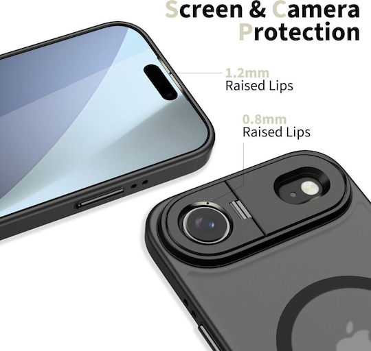 Tech-Protect Magstand Back Cover Σιλικόνης / Πλαστικό Μαύρο (iPhone Air) - Image 3