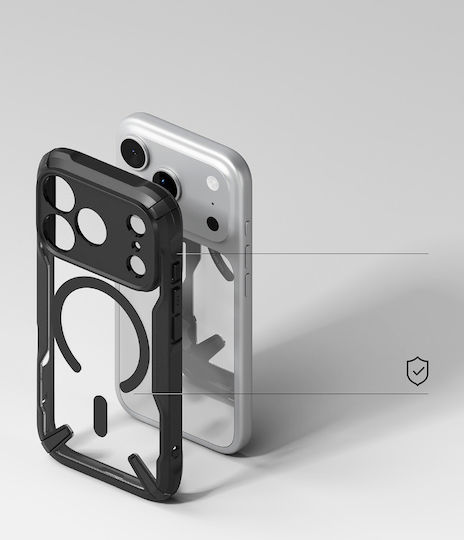 Ringke Fusion X Magnetic Back Cover Πλαστικό 2mm Μαύρο (iPhone 17 Pro) - Image 10