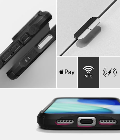 Ringke Fusion X Magnetic Back Cover Πλαστικό 2mm Μαύρο (iPhone 17 Pro) - Image 12