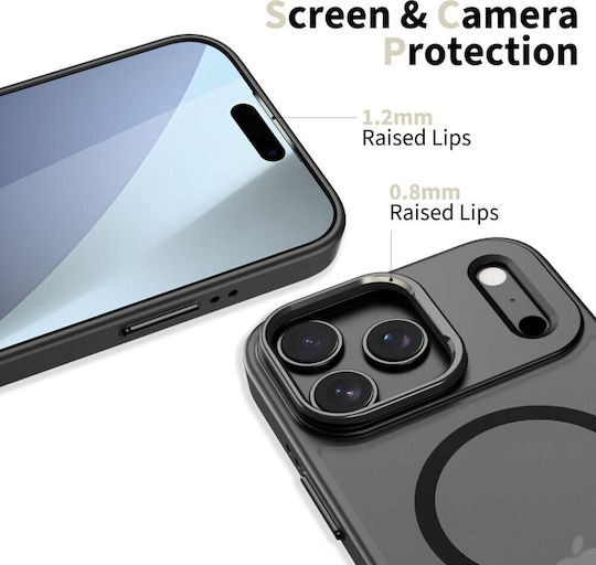 Tech-Protect Magstand Back Cover Σιλικόνης / Πλαστικό Μαύρο (iPhone 17 Pro Max) - Image 3
