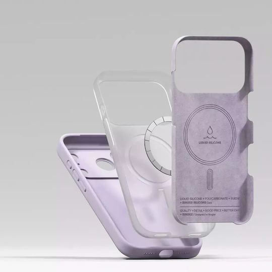 Ringke Magnetic Back Cover Σιλικόνης Μωβ (iPhone 17 Pro) - Image 4