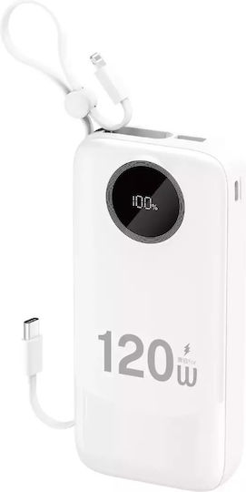 Dudao K13PRo Power Bank 20000mAh 22.5W με Θύρα USB-A Power Delivery Λευκό - Image 4