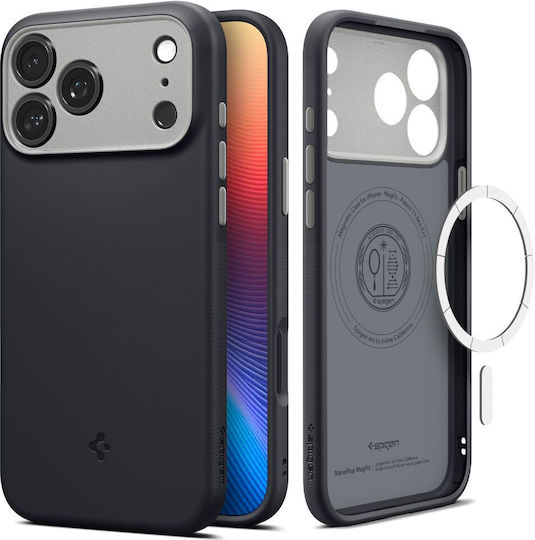 Spigen Nano Pop Magsafe Back Cover Σιλικόνης Black Sesame (iPhone 17 Pro Max) ACS10262