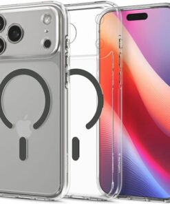 Spigen Ultra Hybrid MagFit Back Cover Πλαστικό / Σιλικόνης Clear Graphite (iPhone 17 Pro) ACS10347