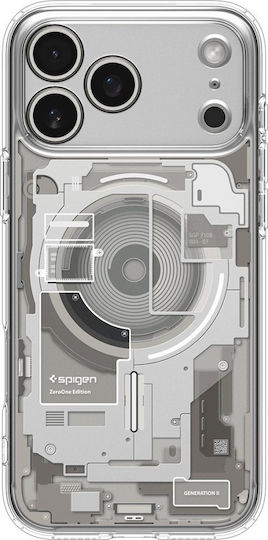 Spigen Ultra Hybrid MagSafe Back Cover Σιλικόνης Zero One Titanium (iPhone 17 Pro) - Image 2