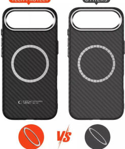 Alternative view of Tech-Protect Ion Carbon Back Cover Πλαστικό Μαύρο (iPhone Air)