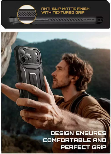 Supcase Ub Pro Back Cover Tempered Glass / Πλαστικό Μαύρο (iPhone 17 Pro Max) - Image 2