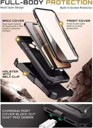 Supcase Ub Pro Back Cover Tempered Glass / Πλαστικό Μαύρο (iPhone 17 Pro) - Image 3