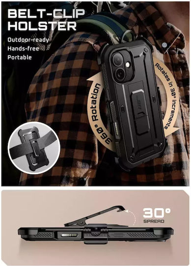 Supcase Back Cover Tempered Glass Μαύρο (iPhone 17 Pro) - Image 3