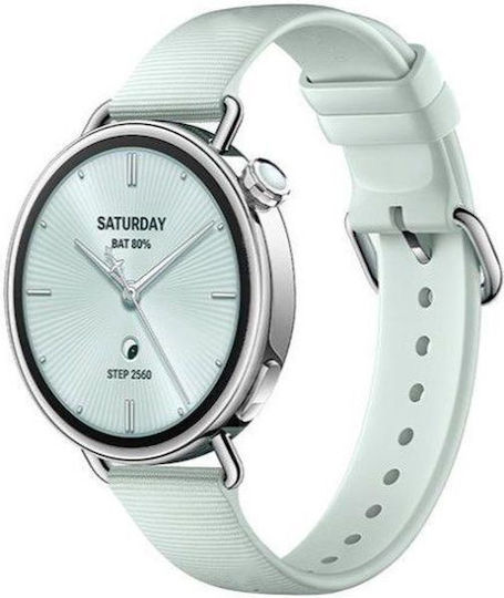 Xiaomi Watch S4 Aluminium 41mm Αδιάβροχο με Παλμογράφο (Mint Green) - Image 2