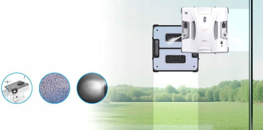 Hobot S7 Pro Καθαριστής Τζαμιών Ρομπότ Μπαταρίας Λευκός - Image 8