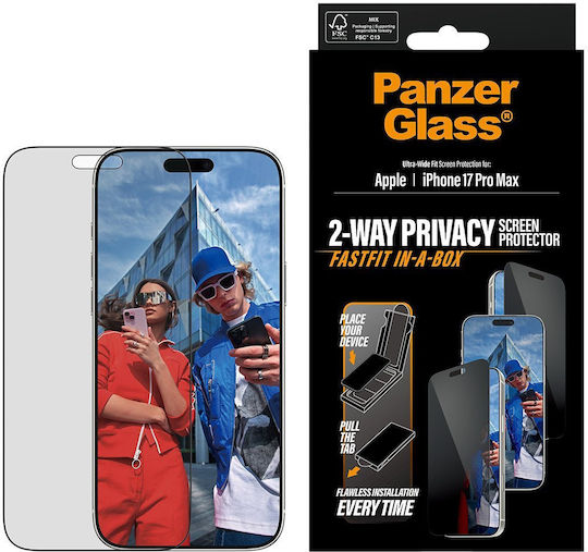 PanzerGlass Privacy Screen Protector (iPhone 17 Pro Max / iPhone 16 Pro Max) PG35684 - Image 2