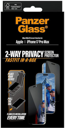 PanzerGlass Privacy Screen Protector (iPhone 17 Pro Max / iPhone 16 Pro Max) PG35684 - Image 3