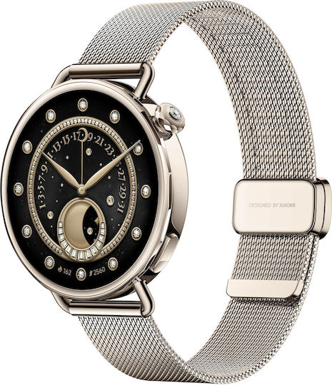 Xiaomi Watch S4 Aluminium 41mm Αδιάβροχο με Παλμογράφο (Sunset Gold) - Image 2