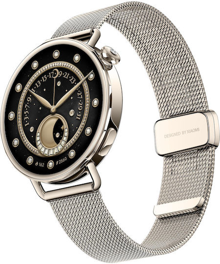 Xiaomi Watch S4 Aluminium 41mm Αδιάβροχο με Παλμογράφο (Sunset Gold) - Image 4