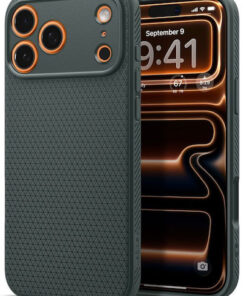 Alternative view of Spigen Liquid Air Back Cover Σιλικόνης Abyss Green (iPhone 17 Pro) ACS10333