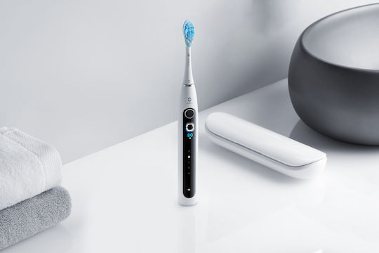 OClean X Pro Ηλεκτρική Οδοντόβουρτσα με Αισθητήρα Πίεσης και Θήκη Ταξιδίου Λευκή - Image 5