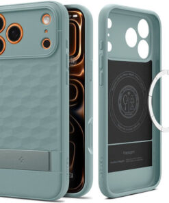 Alternative view of Spigen Back Cover Σιλικόνης Πράσινο (iPhone 17 Pro Max) ACS09912