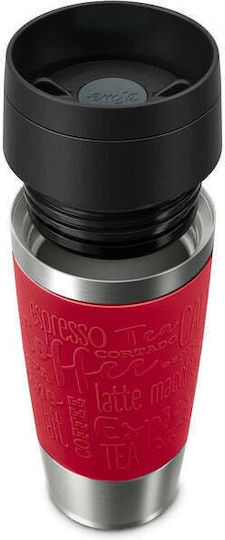 Emsa Travel Ποτήρι Θερμός Ανοξείδωτο 360ml Μαύρο με Λαβή N2020400 - Image 3