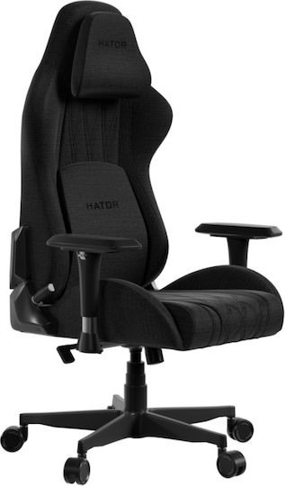 HATOR Darkside 3M Υφασμάτινη Καρέκλα Gaming με Ρυθμιζόμενα Μπράτσα Μαύρη