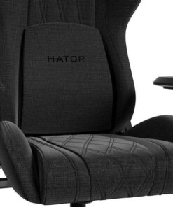 Alternative view of HATOR Darkside 3M Υφασμάτινη Καρέκλα Gaming με Ρυθμιζόμενα Μπράτσα Μαύρη
