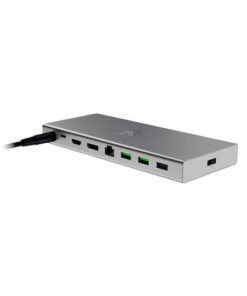 Alternative view of Razer USB 4 Dock - Mercury USB-C Docking Station με HDMI/DisplayPort 4K PD Ethernet και σύνδεση 2 Οθονών Ασημί