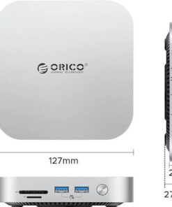 Alternative view of Orico Hub 10 Θυρών με σύνδεση USB-C Ασημί ORICO-M49P-EU-SV-BP
