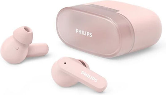 Philips 2000 series In-ear Bluetooth Handsfree Ακουστικά με Αντοχή στον Ιδρώτα και Θήκη Φόρτισης Ροζ