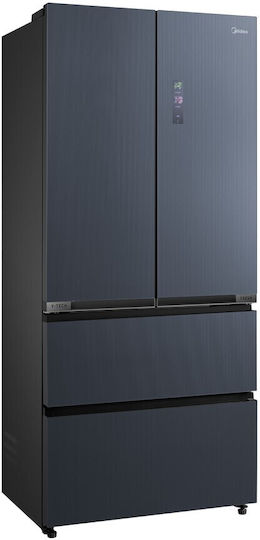Midea Ψυγείο Ντουλάπα 515lt Total NoFrost Υ191xΠ83.3xΒ60εκ. Γκρι MDRF705BIE70