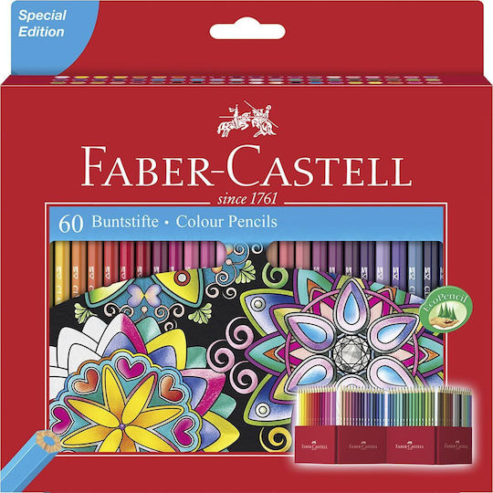 Faber-Castell Box Ξυλομπογιές Σετ 60 χρώματα 111260