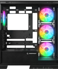 Alternative view of Rampage Hydra V2 Gaming Midi Tower Κουτί Υπολογιστή με Πλαϊνό Παράθυρο Μαύρο