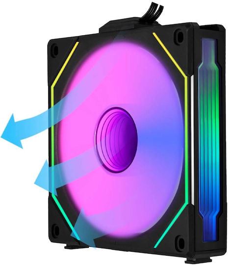 Lian Li UNI Fan SL-Infinity Reverse Blade Case Fan 120mm με ARGB Φωτισμό και Σύνδεση 3-Pin / 4-Pin PWM - Image 7