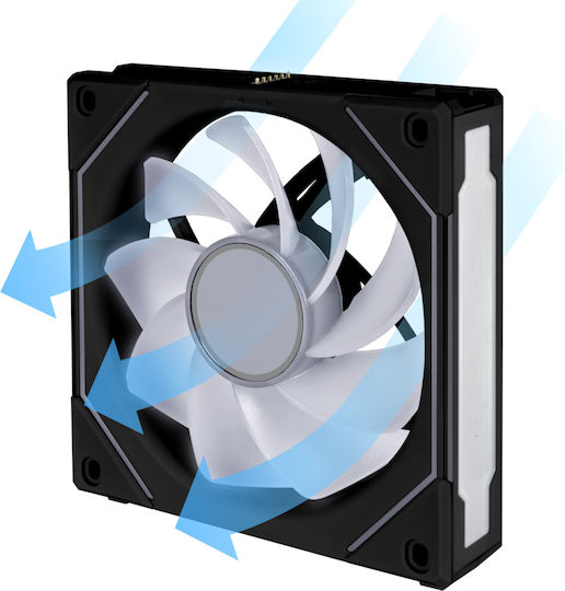 Lian Li UNI Fan SL-Infinity Reverse Blade Case Fan 120mm με ARGB Φωτισμό και Σύνδεση 3-Pin / 4-Pin PWM - Image 9