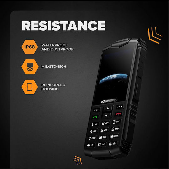 Hammer Horizon LTE Dual SIM Ανθεκτικό Κινητό Μαύρο - Image 4