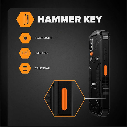 Hammer Horizon LTE Dual SIM Ανθεκτικό Κινητό Μαύρο - Image 7