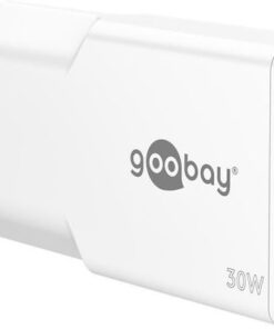 Alternative view of Goobay Φορτιστής Χωρίς Καλώδιο GaN με Θύρα USB-A και Θύρα USB-C 30W Power Delivery Λευκός (75738)