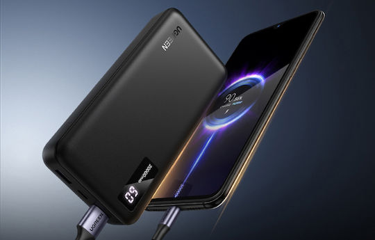 Ugreen PB312 Power Bank 20000mAh 20W με 2 Θύρες USB-A και Θύρα USB-C Power Delivery Μωβ - Image 5