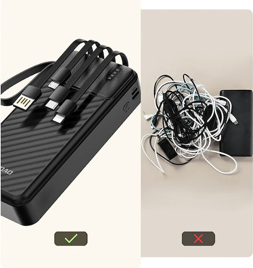 Dudao K11 Pro Power Bank 20000mAh 10W με Θύρα USB-A Μαύρο - Image 7