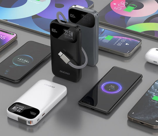 Dudao K31 Power Bank 10000mAh 22.5W με Θύρα USB-C Power Delivery Μαύρο - Image 3